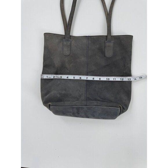 Hobo International Leather Tote Bag Soft Gray Spacious Interior - Picture 8 of 16